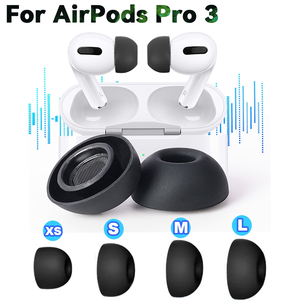 Silicone Ear Tip Replacement - シリコンイヤーチップ イヤープラグ ノイズリダクションホール付き AirPods Pro 3