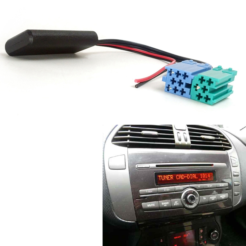 Bluetooth Adapter Receiver - Fiat bravo 2007のカーアダプター,CDチェンジャー,Bluetooth 5.0レシーバー,6ピン,8ピン,ラジオフェイケーブル