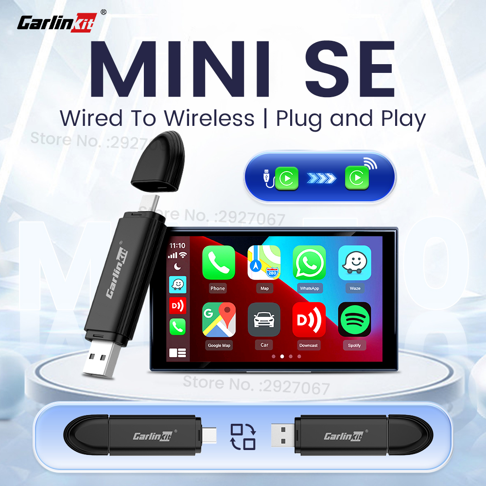 Bluetooth Adapter Receiver - CarlinKit MINI 5.0 Pro ワイヤレス CarPlay