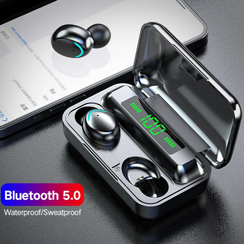 F9 ワイヤレスヘッドフォン TWS Bluetooth 5 - Wireless Earbuds Tws のレビューと価格
