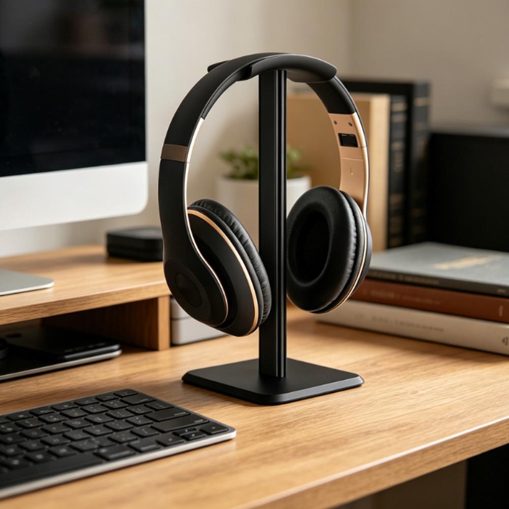 ユニバーサルモダンデスクトップヘッドフォンスタンドデスクトッ - Headphone Stand Desk のレビューと価格