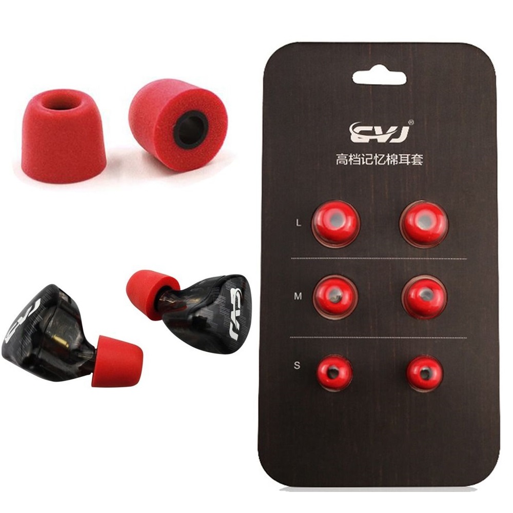 メモリーフォームイヤーチップパッド,ノイズ遮断,快適,アップ - Earphone Foam Tip のレビューと価格