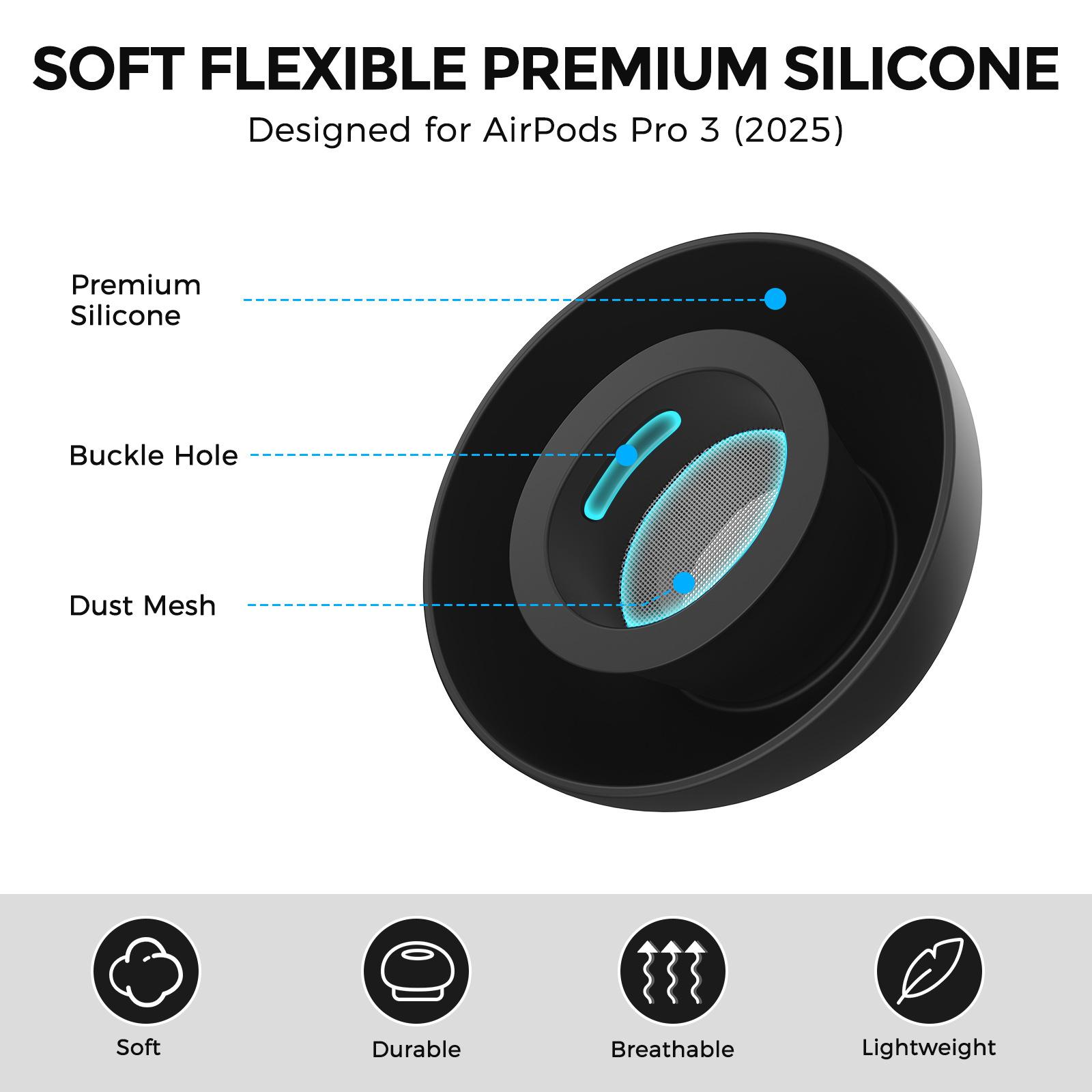 AirPods Pro 3 XDケース用交換用シリコンイヤー - Silicone Ear Tip Replacement のレビューと価格