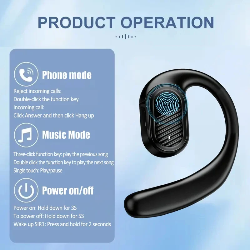 Bluetooth 5.4 オープンワイヤレスイヤホン左右耳 - Bluetooth Headset On Ear のレビューと価格