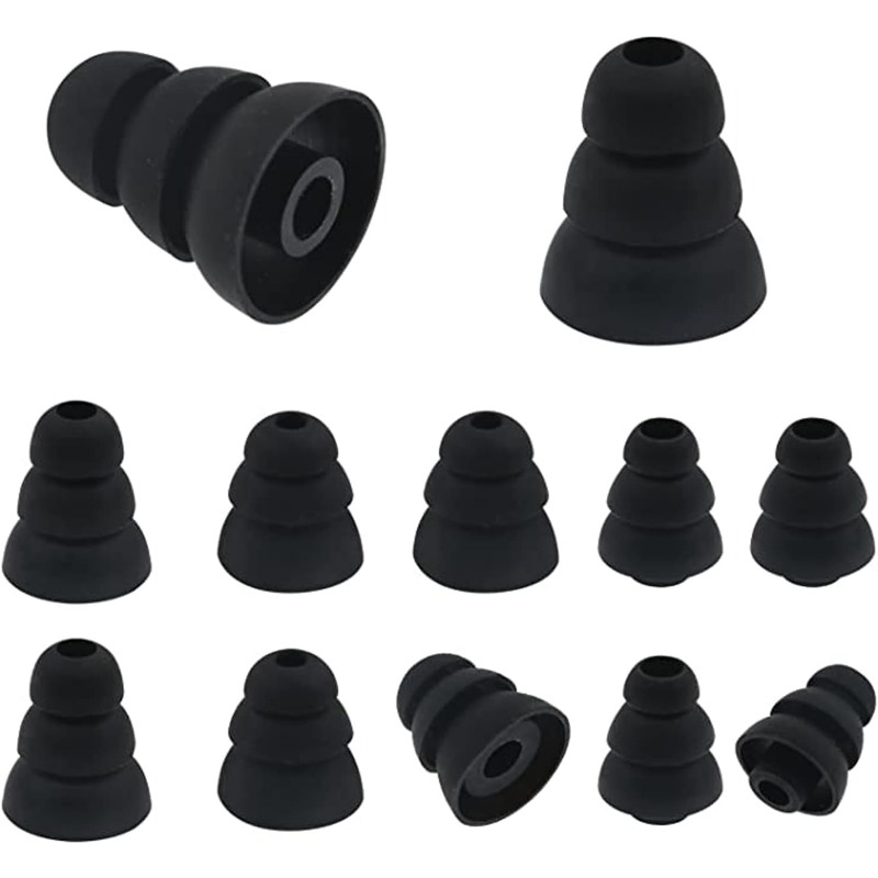 6個入り S/M/Lサイズ ノイズアイソレーションシリコンク - Silicone Ear Tip Replacement のレビューと価格