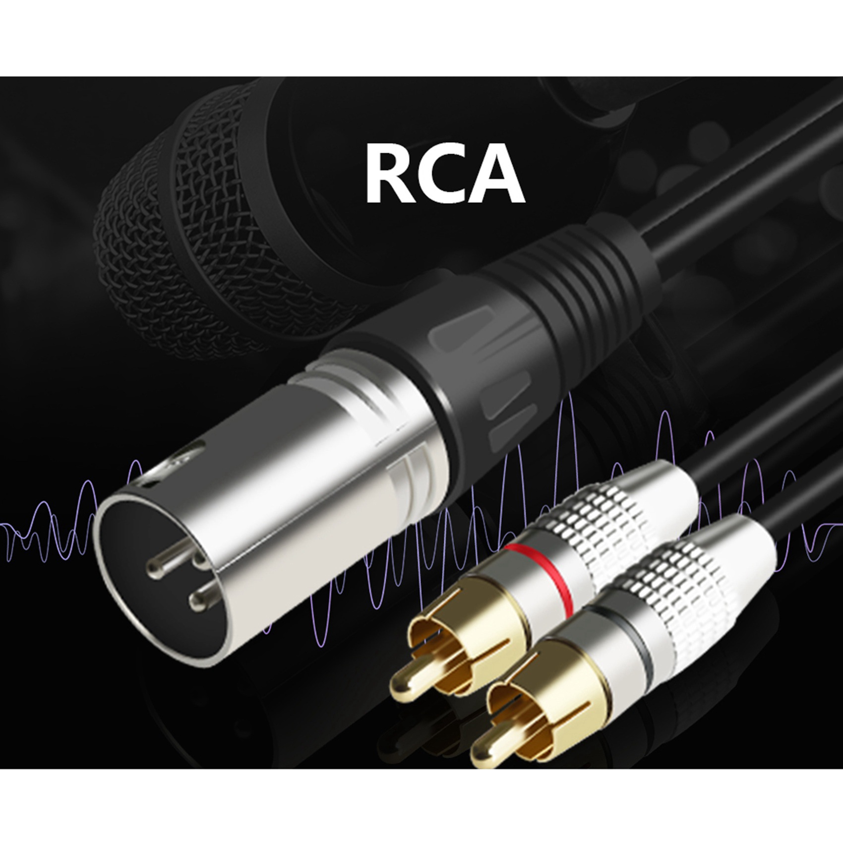ステレオオーディオケーブルコネクタ、マイク用Yスプリッターコ - Audio Splitter Y のレビューと価格