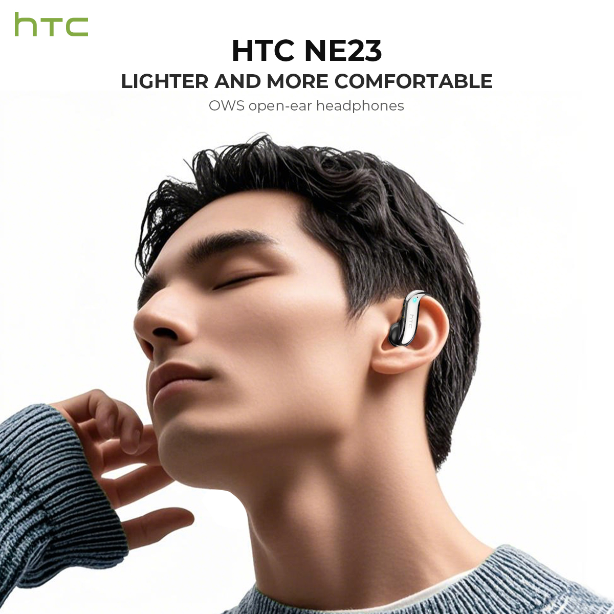 オープンイヤー Bluetooth ヘッドフォン HTC 3 - Noise Cancelling Headphone のレビューと価格