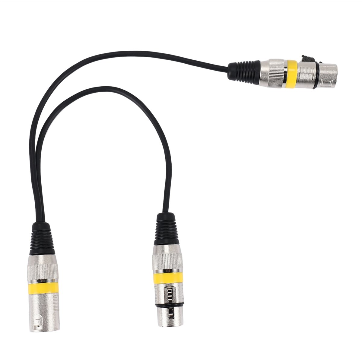 A003 30cm 3ピンXLRオス-2XLRメスオーディオ - Audio Splitter Y のレビューと価格