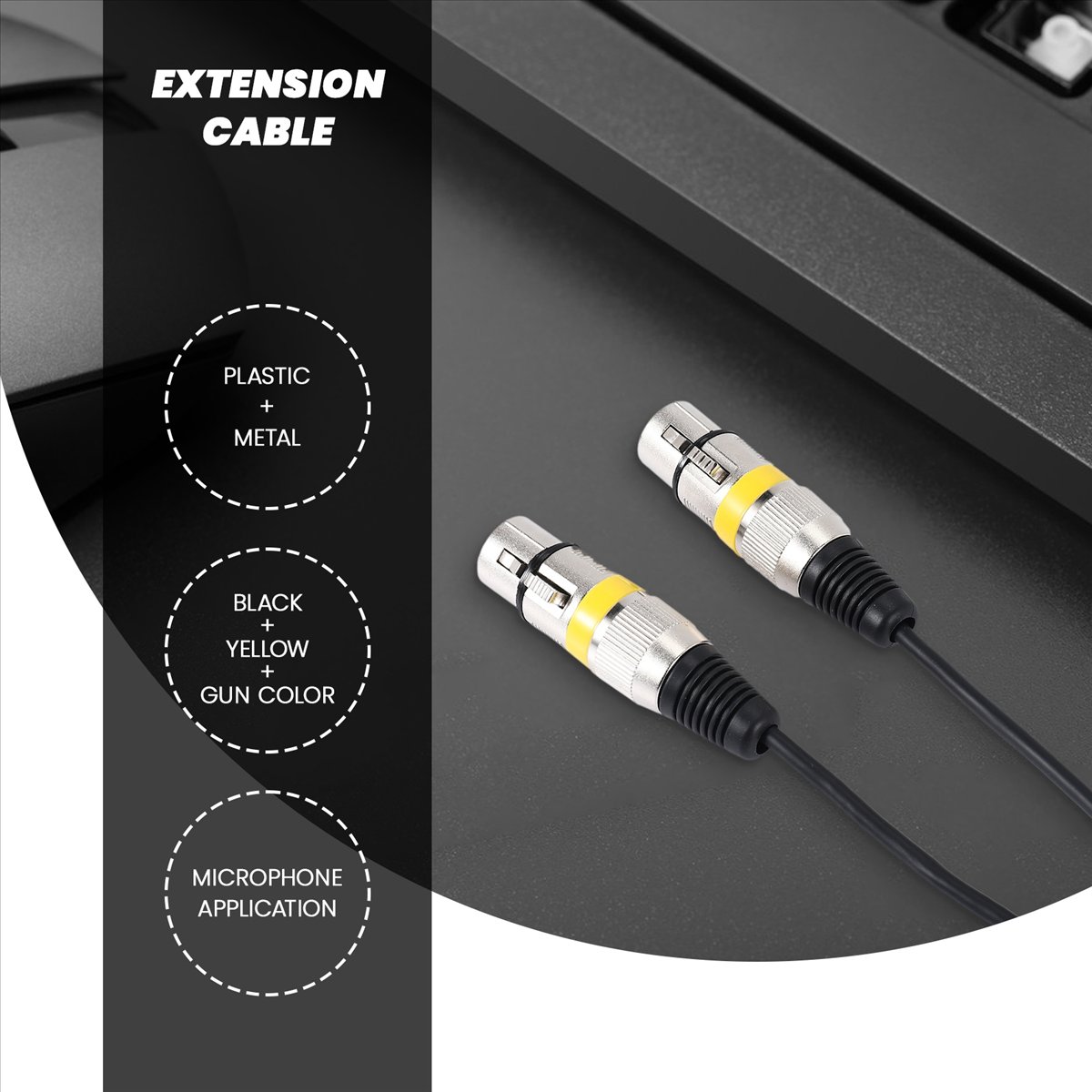 A003 30cm 3ピンXLRオス-2XLRメスオーディオ - Audio Splitter Y のレビューと価格