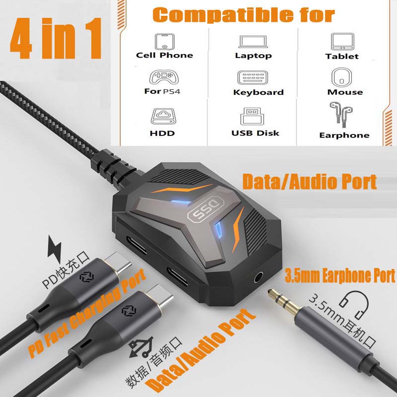 タイプ C スプリッター USB C から 3.5mm ステ - Earphone Splitter Jack のレビューと価格