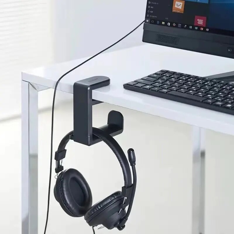ユニバーサルゲーミングヘッドフォンスタンドヘッドセットフック - Headphone Stand Desk のレビューと価格