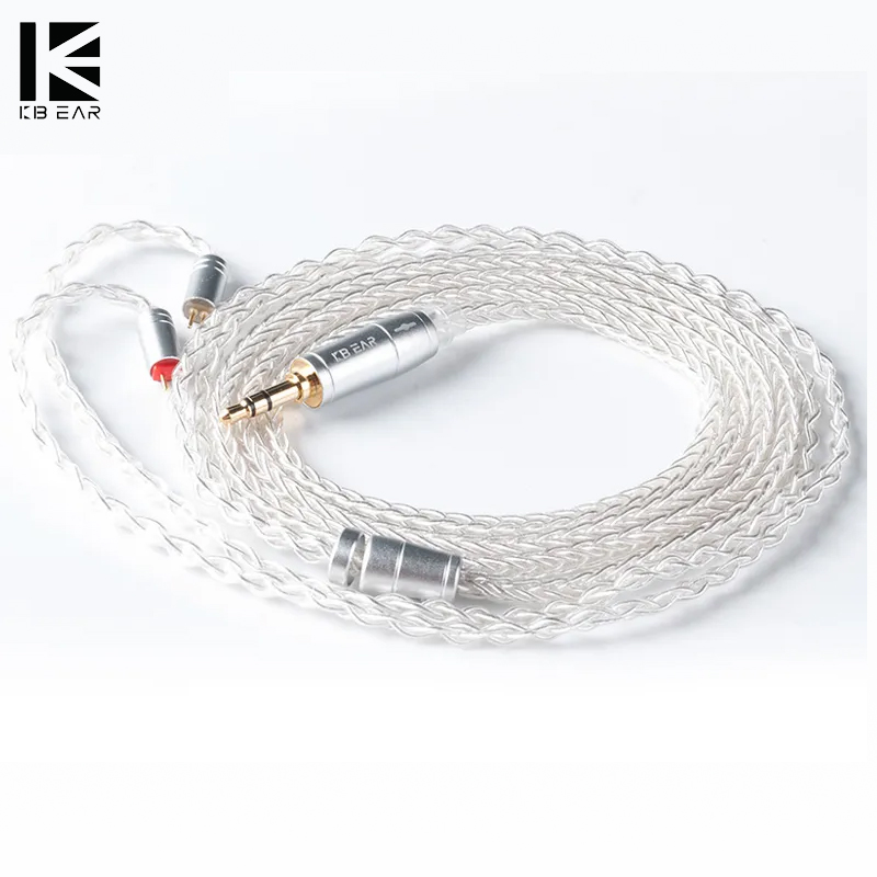 KBEAR 8 コアアップグレードシルバー有線イヤホンケーブ - In Ear Monitor Iem のレビューと価格