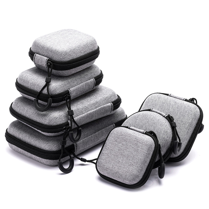 新しいポータブル耐衝撃ヘッドフォンケースイヤホンバッグヘッド - Headphone Case Hard のレビューと価格