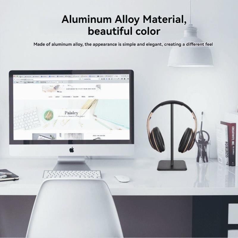 1 個ユニバーサルプラスチックヘッドフォンホルダーゲーミング - Headphone Stand Desk のレビューと価格