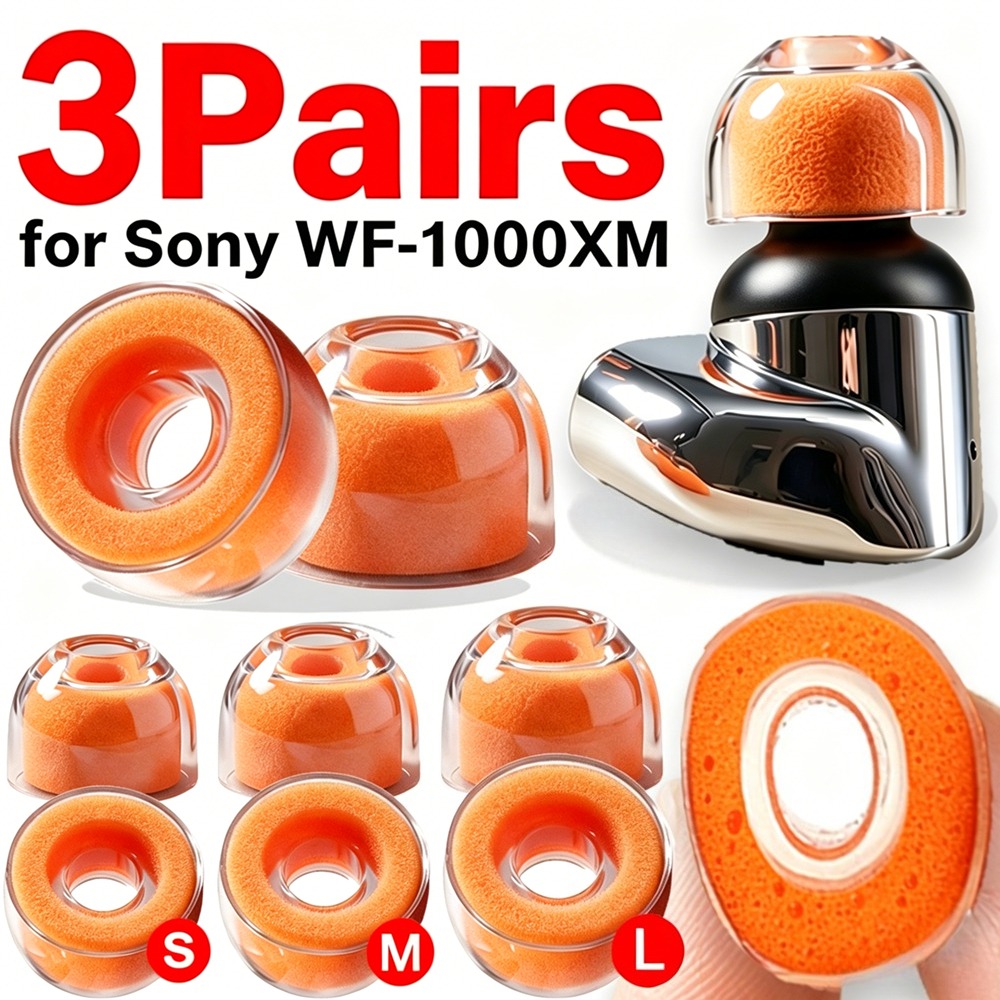 1-3 ペアソニー WF-1000XM6/5/4/3/2 用 - Earphone Foam Tip のレビューと価格