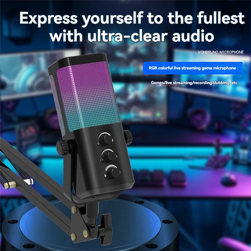 ABZZ-RGB ゲーミングマイク USB-C ノイズキャン - Gaming Headset Rgb のレビューと価格